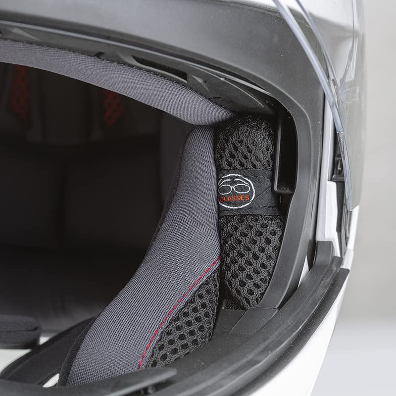 GARIBALDI G100 Blanco - Casco de Moto Modular Integral P/J + Pinlock - Casco con Visor Solar Homologado ECE