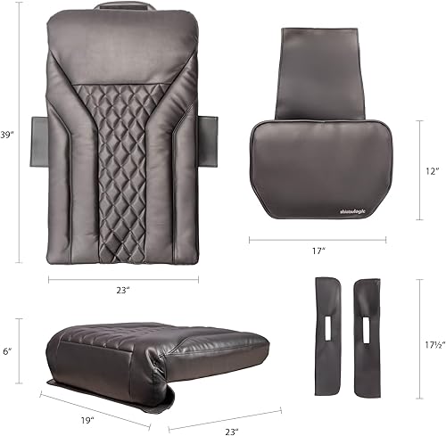 Miniatura 2 de MAYAKOBA Shiatsulogic - Juego de fundas de cojín para silla de pedicura (negro), funda para silla de masaje con vibración 16 EXR, equipo y muebles