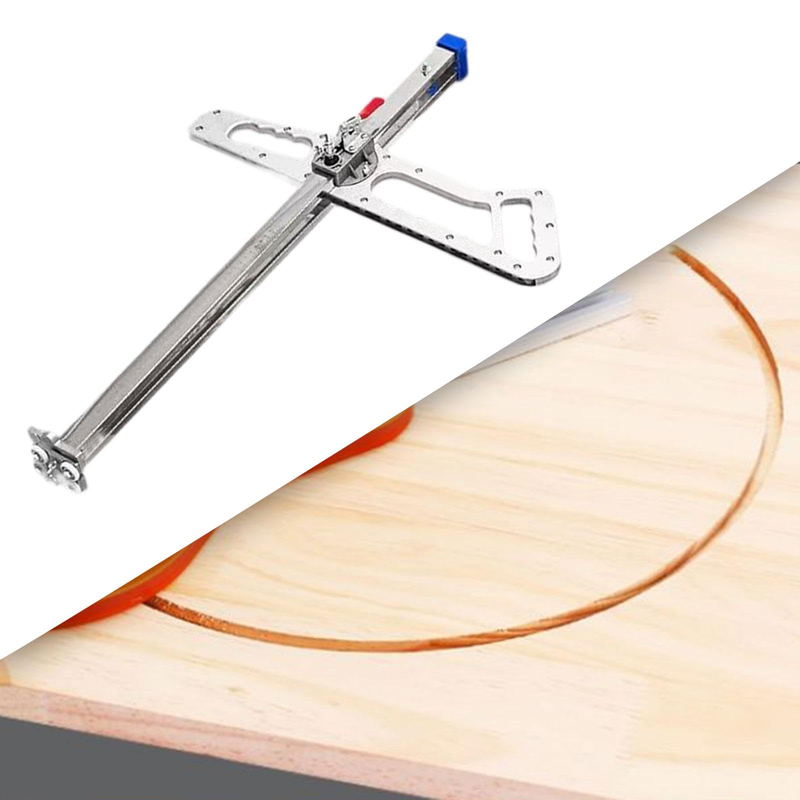 Sharplace Gypsum -Board -Cutter mit maßstabsgemäßem professionellem Multifunktionsverstellbarer Trockenbau -Schneidmaschine Holzbearbeitungswerkzeuge für, Aluminiumgriff, 17 Räder