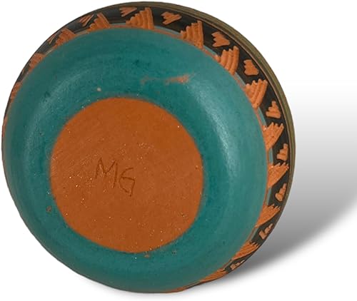 Miniatura 5 de Authentic Native American Pottery, Miniature Traditional Vase Style Pot, Genuine Navajo Tribe USA Hand Painted, Artist Signed, Small Southwestern
