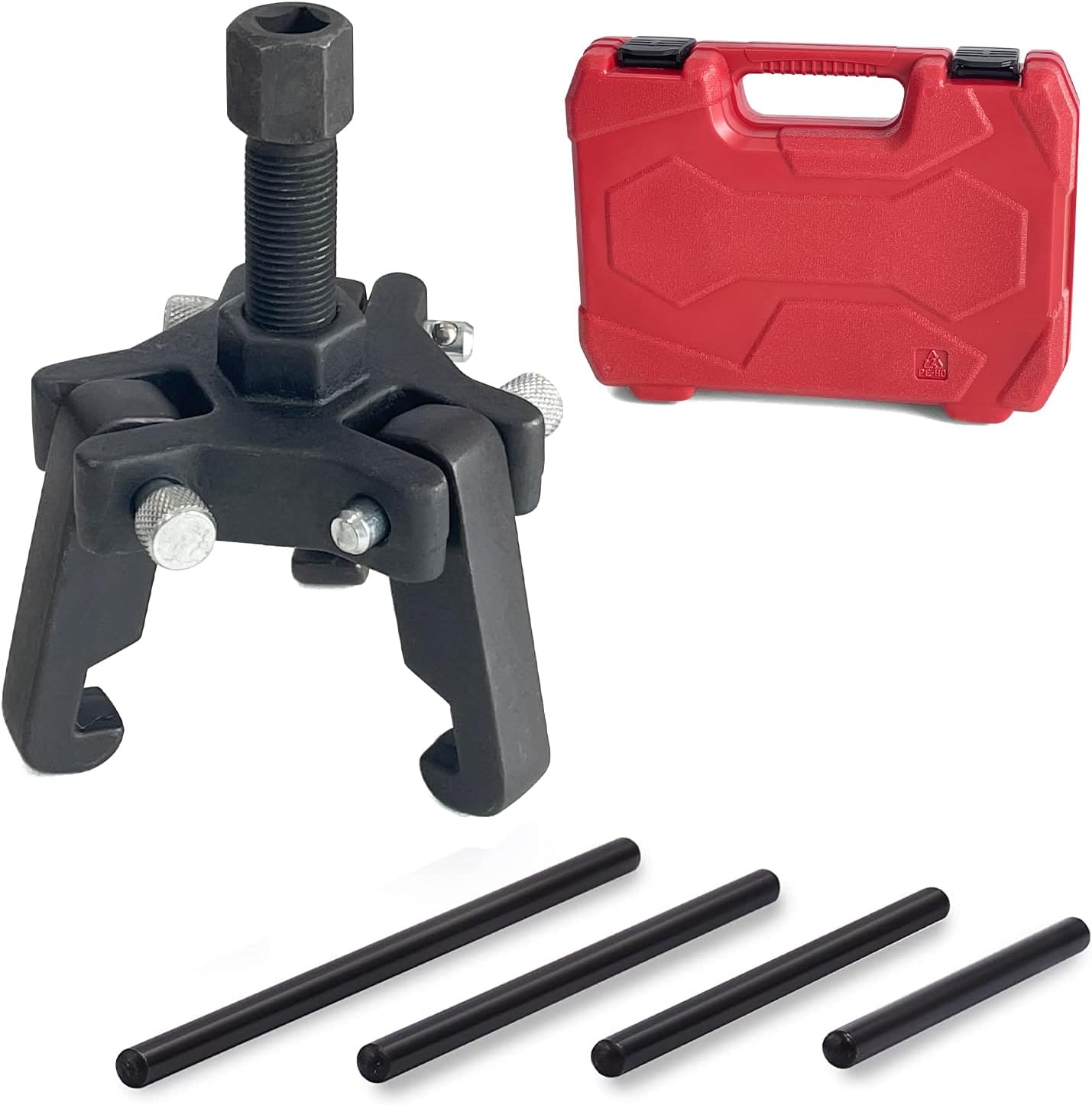 Sutekus Harmonic Balancer Puller Kit Damper Pulley Remove Extractor Kit Adjustable 3Jaw Puller
