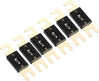 ibasenice 6 Peças De Fusíveis De Carro Com Chip De Fusível Peças De Fusíveis Em Linha Fusível Em Linha Banhado A Fusível Automático Fusível Anl Acessórios De Fusíveis Banhados A