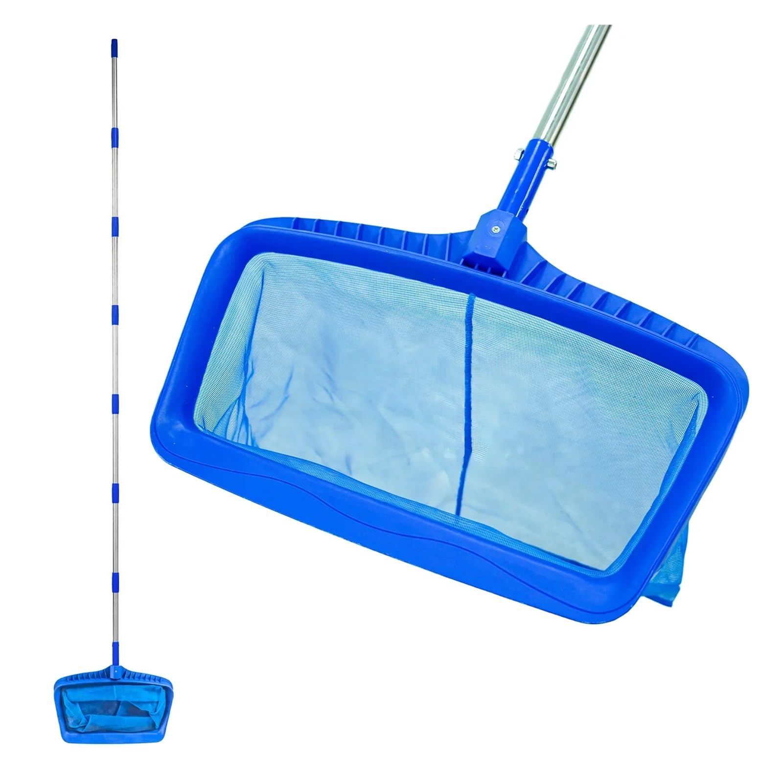 Red Piscina Limpieza Red de Espumadera for Piscina con Poste de Acero Inoxidable de 113,2 Pulgadas, Limpieza de natación de Malla Fina Profunda