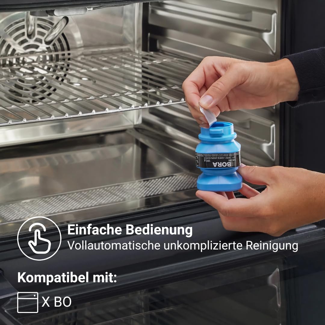BORA 12 x Reinigungskartusche für BORA X BO Dampfbackofen, Selbstreinigung, Zweikammerkartuschen, Reiniger Zubehör, XBORK/12