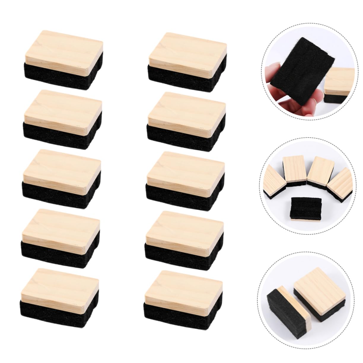 jojofuny 3 Ensembles La Gomme Gamme Petit Gomme Pour Tableau Blanc Tableaux Mini-gourmand Bulletin Pour Tableau Noir À La Craie Feutre 10 Pièces * 3