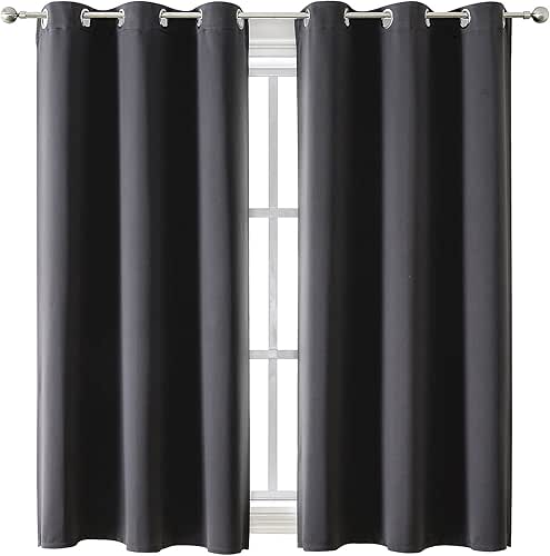 ChrisDowa Grommet Blackout Curtains for Bedroom and Living Room -