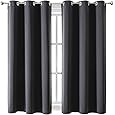 RYB HOME Extra Long Curtains 108 inches Length, Blackout Curtains for Living Room Ceiling to Floor Privacy Dividers Picture Window Drapes for Dining Room, Biscotti Beige, W52 x L108 inches, 2 Pieces