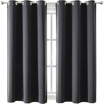 RYB HOME Extra Long Curtains 108 inches Length, Blackout Curtains for Living Room Ceiling to Floor Privacy Dividers Picture Window Drapes for Dining Room, Biscotti Beige, W52 x L108 inches, 2 Pieces