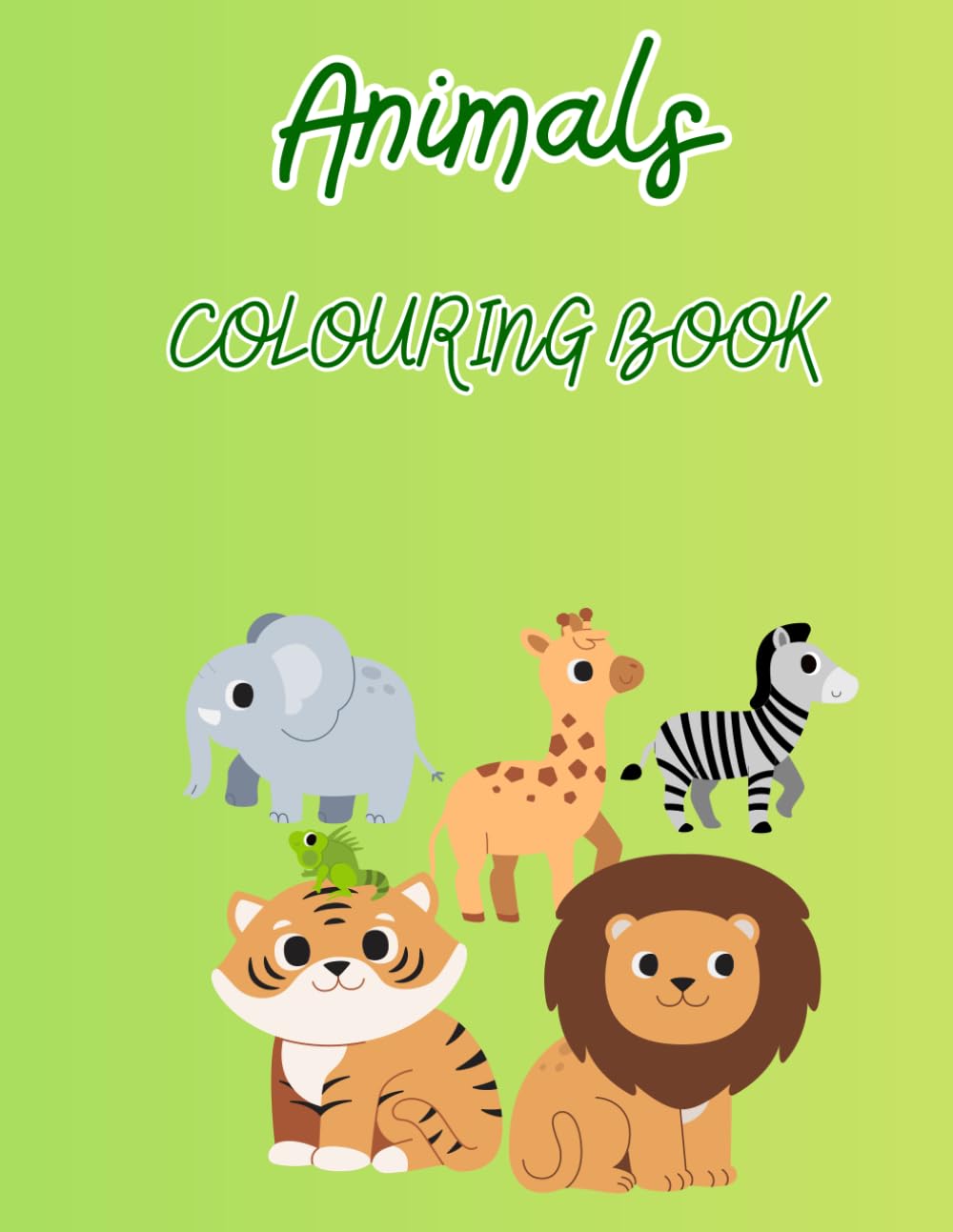 Animals Coloring Book for Kids Ages 3–6: Fun & Easy Animal Coloring Pages for Toddlers and Preschoolers