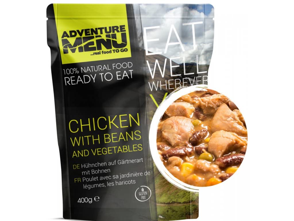 Adventure Menu - Chicken with Beans and Vegetables | 400 g | Gourment Meal for on the Go & Home
