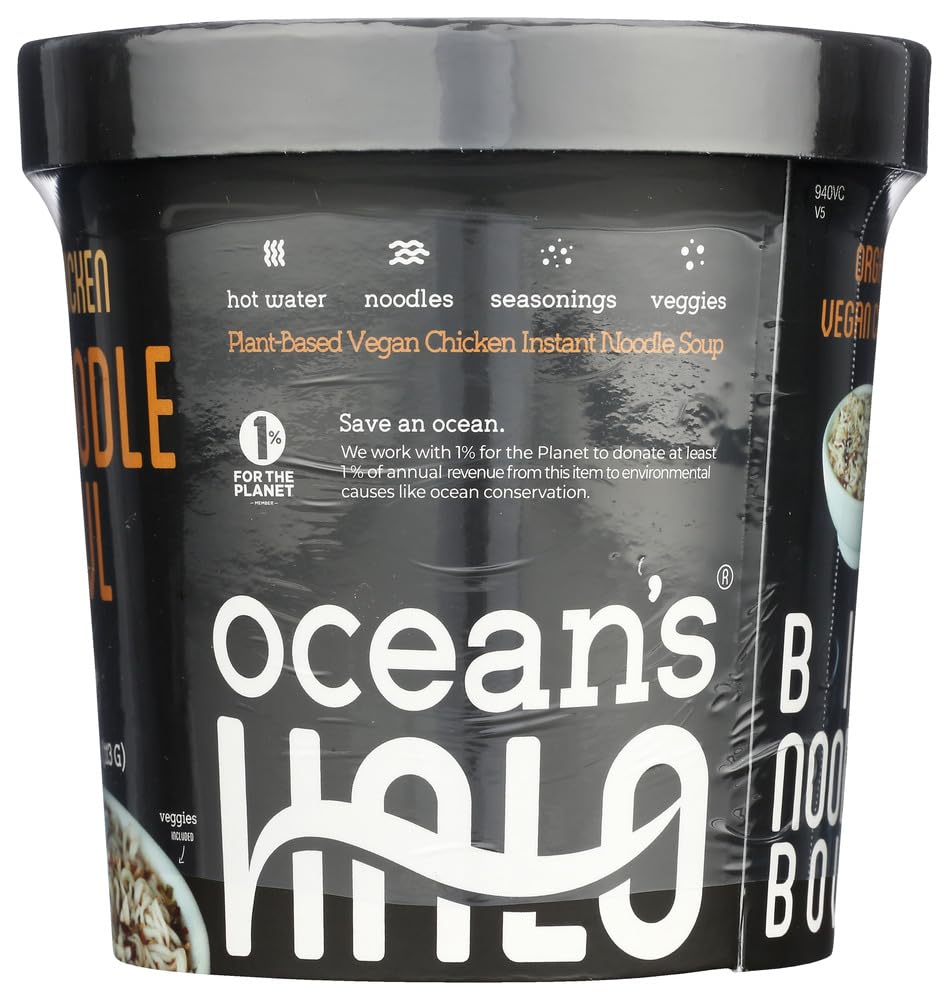 Ocean's Halo Organic and Vegan Chicken Big Noodle Bowls (2 Pack)