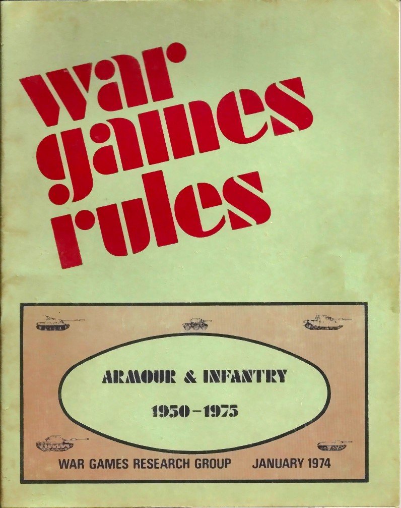 War Games Rules Armour & Infantry 1950 1975 Wargames Research Group
