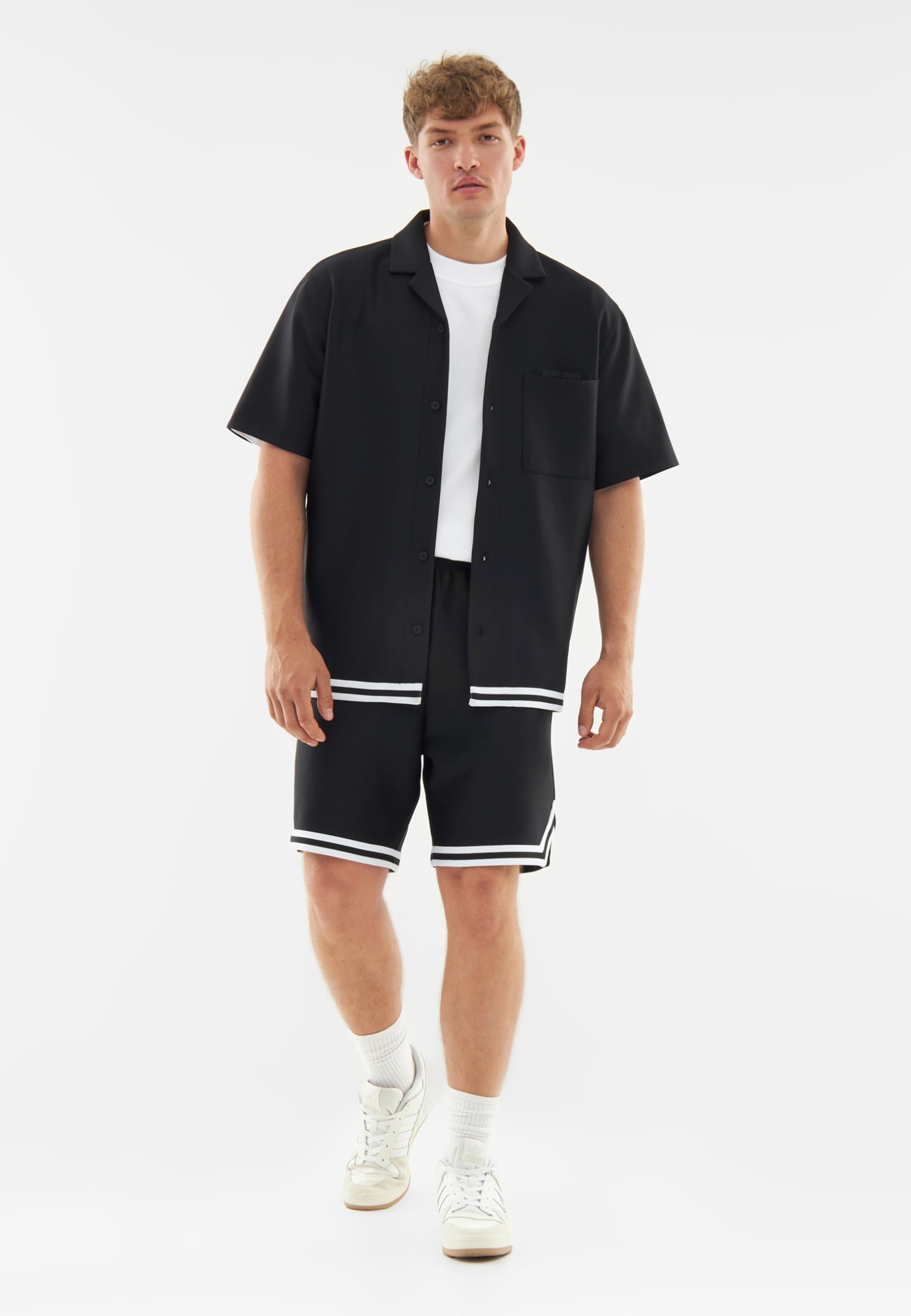 Johnny Urban Pantaloncini da Uomo - Parker - Casual Shorts con Coulisse - 260 gsm Peso del Tessuto - Pantaloncini da Basket con Tasche - Vita Elasticizzata - Pantaloni Sportivi in Tessuto