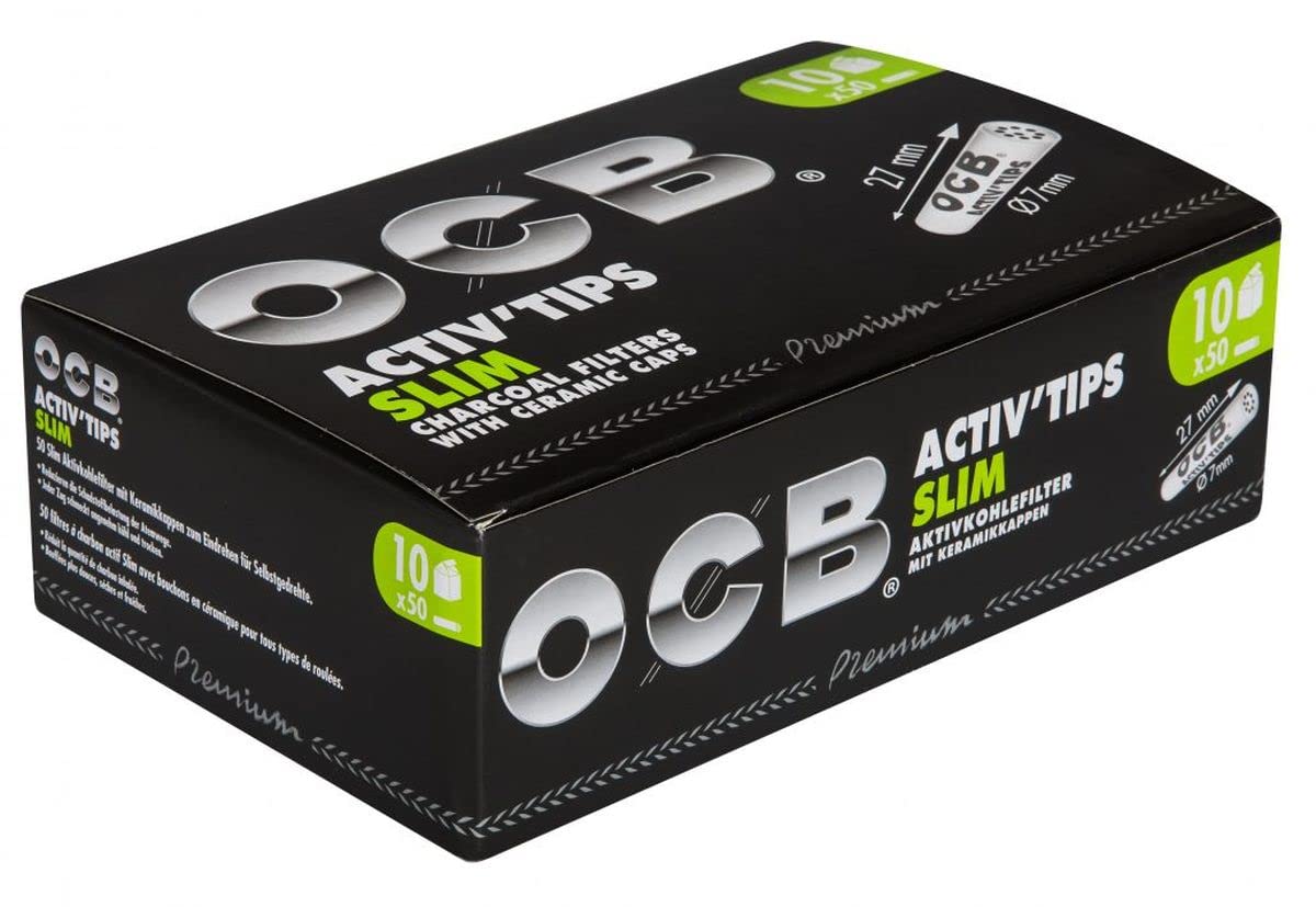 Filtre à charbon actif OCB ActivTips avec double bouchon céramique - 4
