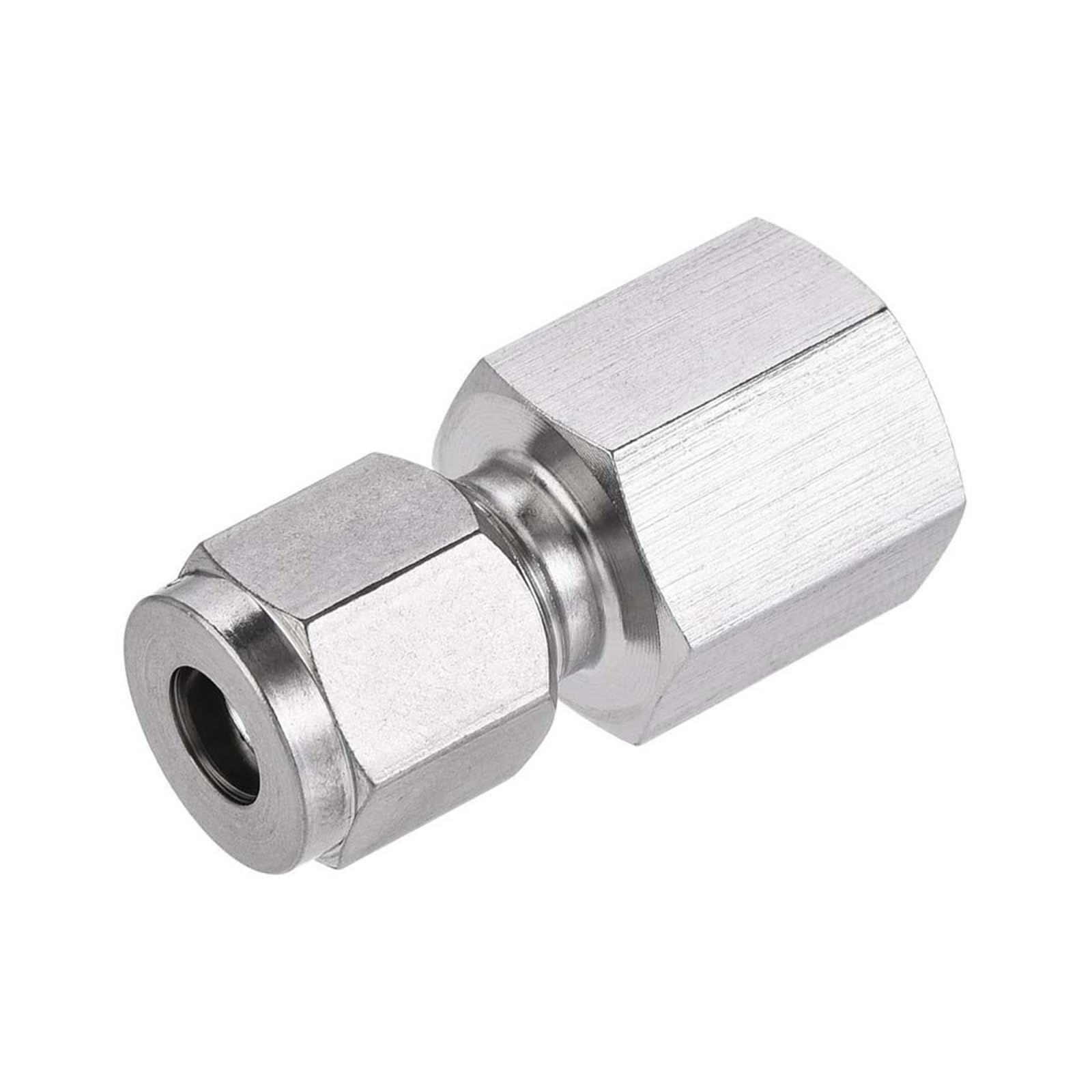 Junta de compresión inoxidable 304 evita fugas en redes neumáticas de 6mm OD con rosca 3/8