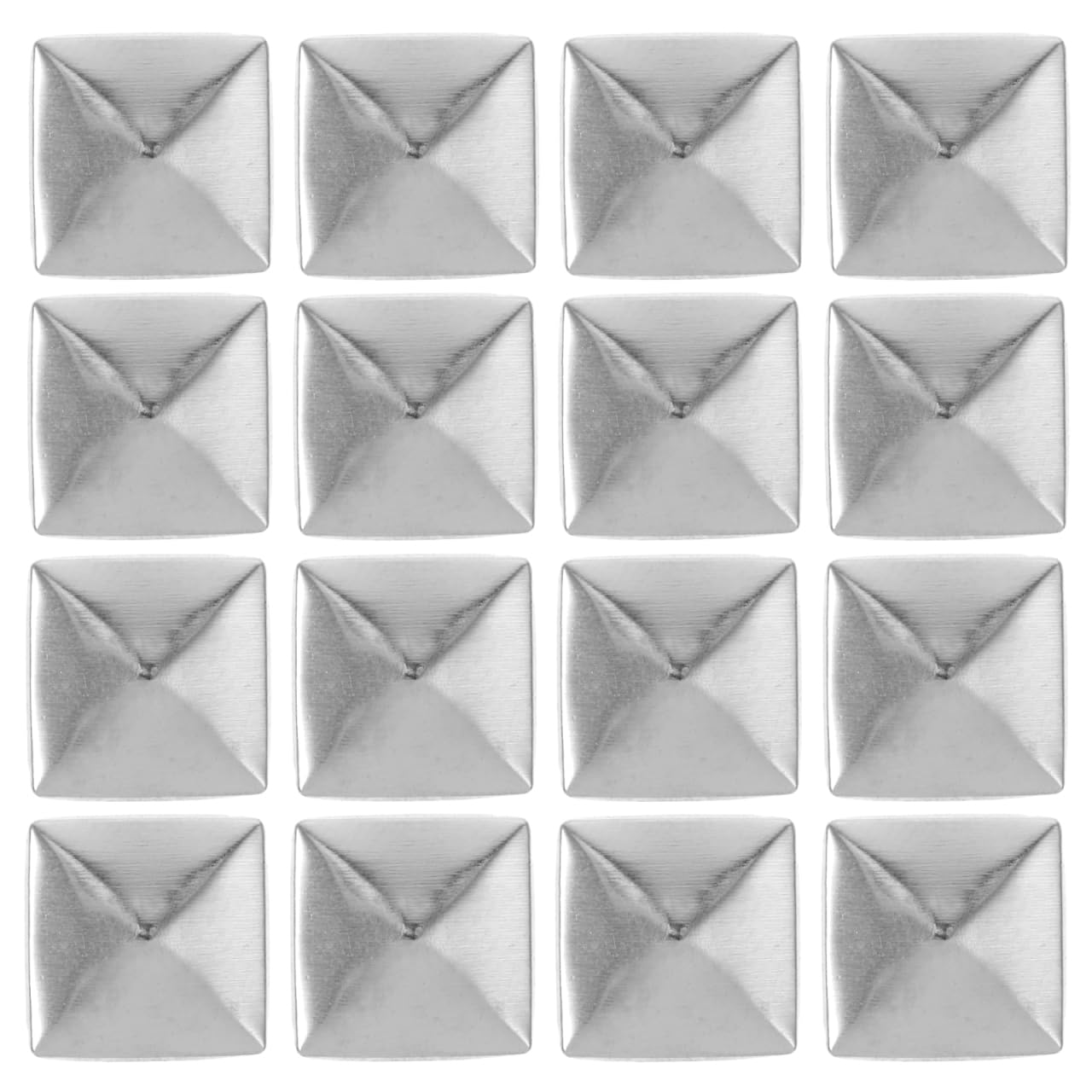 Clous pyramidaux à dos plat COHEALI argentés en cuivre pour customiser vos chaussures en lot de 100