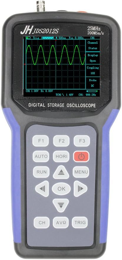 Jinhan Jds2012s Series Handheld Digital Storage Oscilloscope and Digital Multimeter, 25mhz, Single Channel,200msa/s Sample Rate