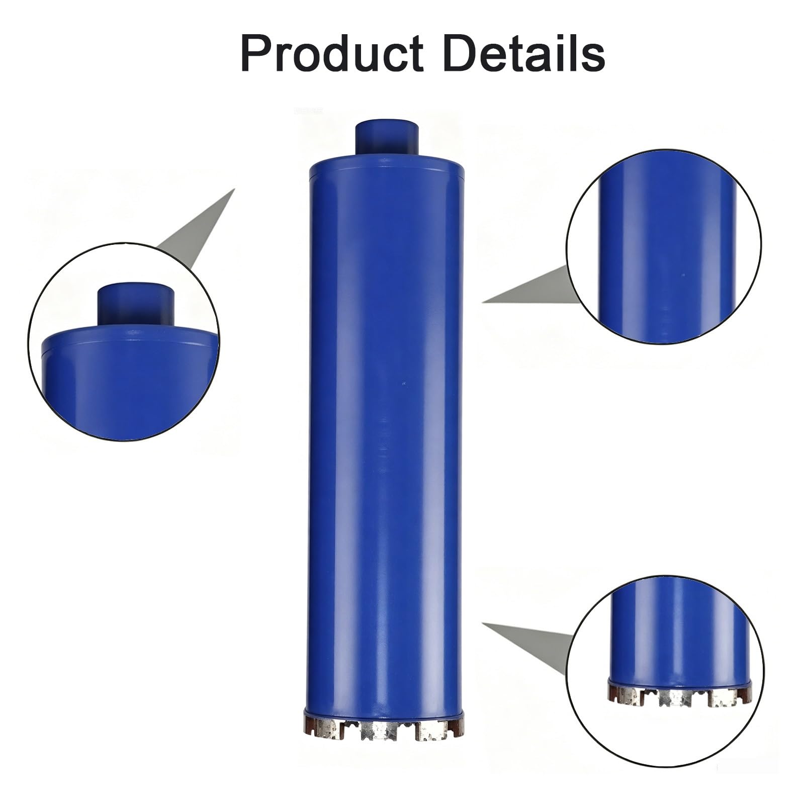 Punta diamantata da 450 mm a umido 1¼" UNC per SDS Plus, sega a tazza diamantata Ø 36-63 mm per calcestruzzo, muratura, mattoni, pietra(38x450mm)