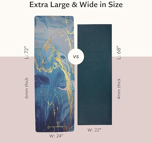 Miniatura 5 de Shakti Warrior Tapete de yoga TPE - Diseñado por artistas, esterillas premium ecológicas, antideslizantes, no tóxicas, ideales para yoga regular y