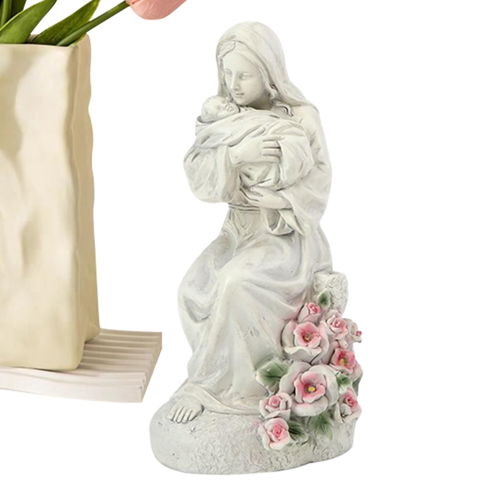 Figurine mère et fils : statue cadeau Fête des mères chargée d'émotion pour décorer la maison