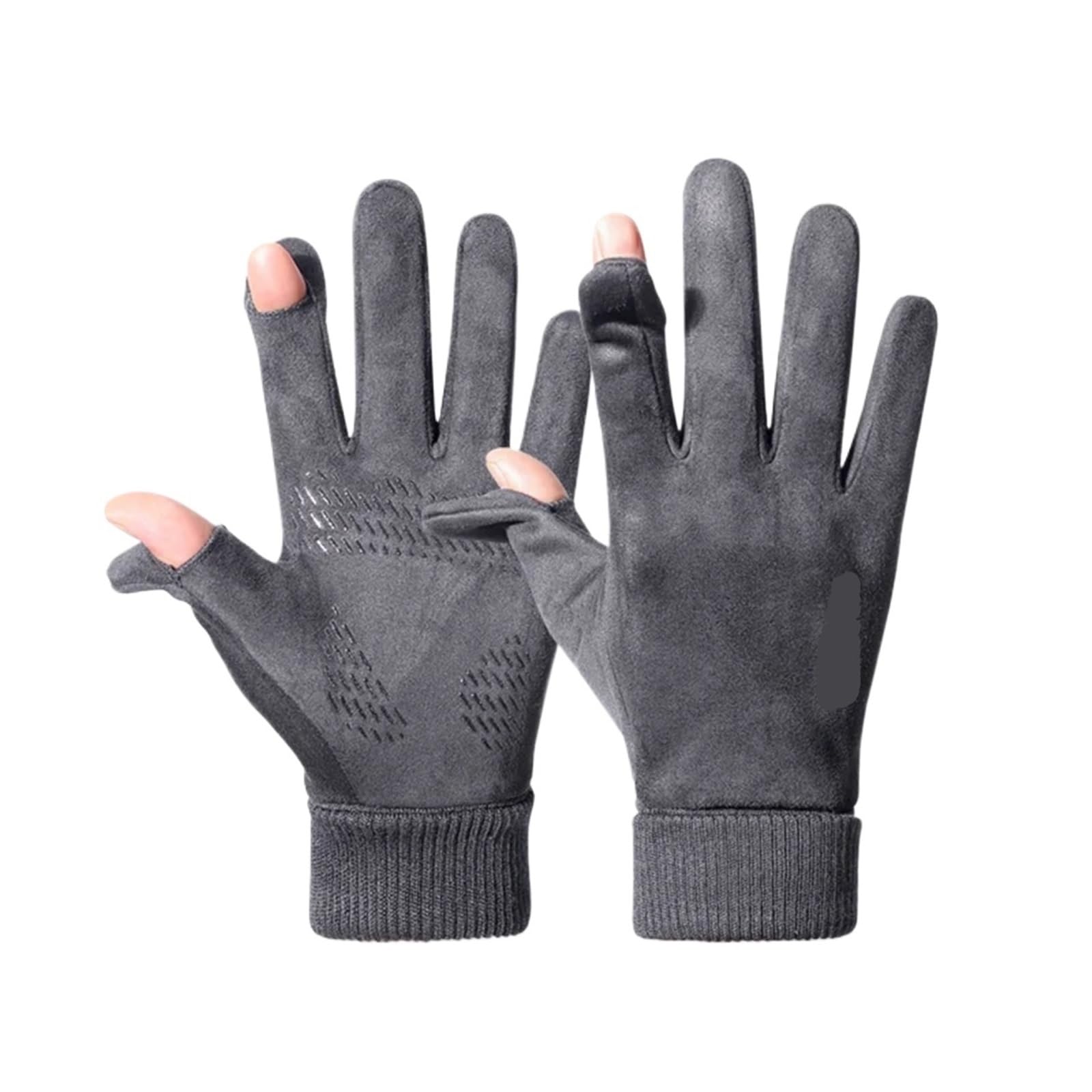 Guantes de hombre suaves otoño invierno gruesos cálidos masculinos amigables con la piel esquí antideslizante ciclismo elástico escalada guantes Para MontañIsmo
