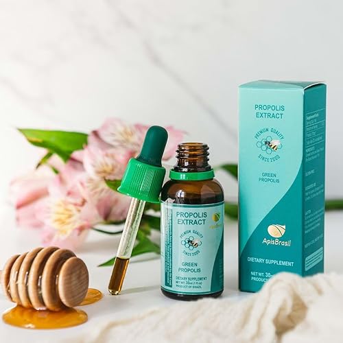 Miniatura 2 de Extracto líquido de propóleo de abeja verde brasileña (1.0 fl oz), apoyo inmunológico natural, antioxidante, paquete de 1