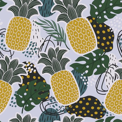 Papel tapiz de monstera azul vinílico de alta resistencia CRE8TIVE 2