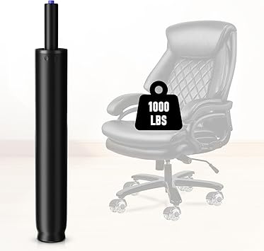 Sytopia 14.7 Inch to 22.2 Inch Office Chair Cylinder Replacement Parts, 8in Stroke, Heavy Duty 1000 lbs, Hydraulic Pneumatic Shock Piston, Universal Gas Cylinder Fit Most Office Chairs, Class 4