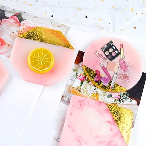 Miniatura 7 de Rolin Roly Molde de resina para bandeja redonda pequeña, moldes de silicona para platos pequeños, bandejas de epoxi, molde de fundición, molde para