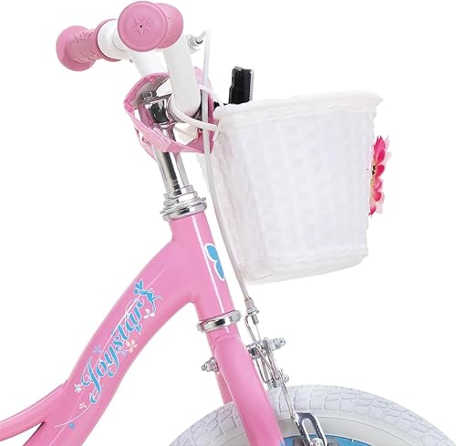 Miniatura 8 de JOYSTAR Fairy Girls Bike for Toddlers and Kids Ages 2-8 Years Old, 12 14 16 18 Inch Kids Bike with Training Wheels, Handbrake and Basket, Toddler