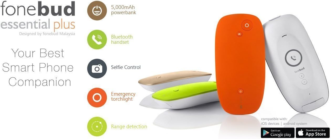 Smart Platinium Korea 2017 Innovation 6 in 1 Power bank Fonebud (orange)