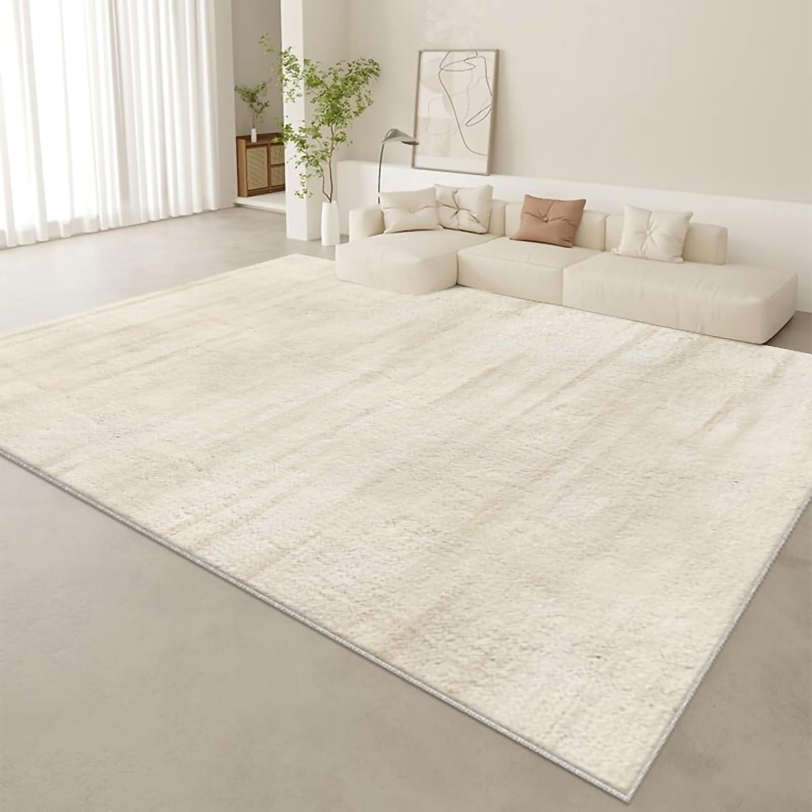 Tapis pliable lavable et doux pour décoration de salon moderne