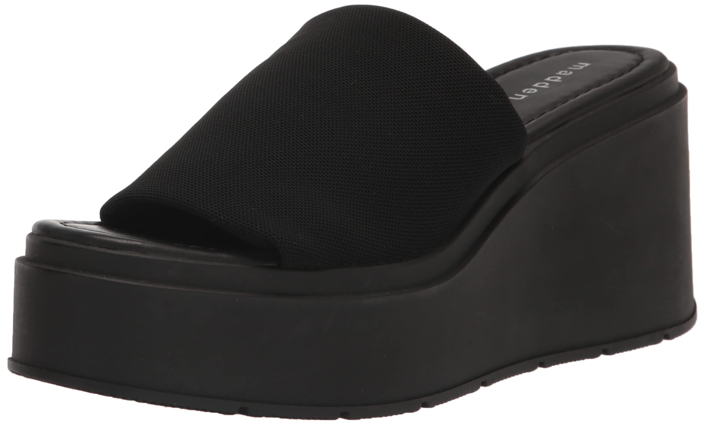 Madden Girl Womens Wesley Slip On Heeled Wedge Sandals