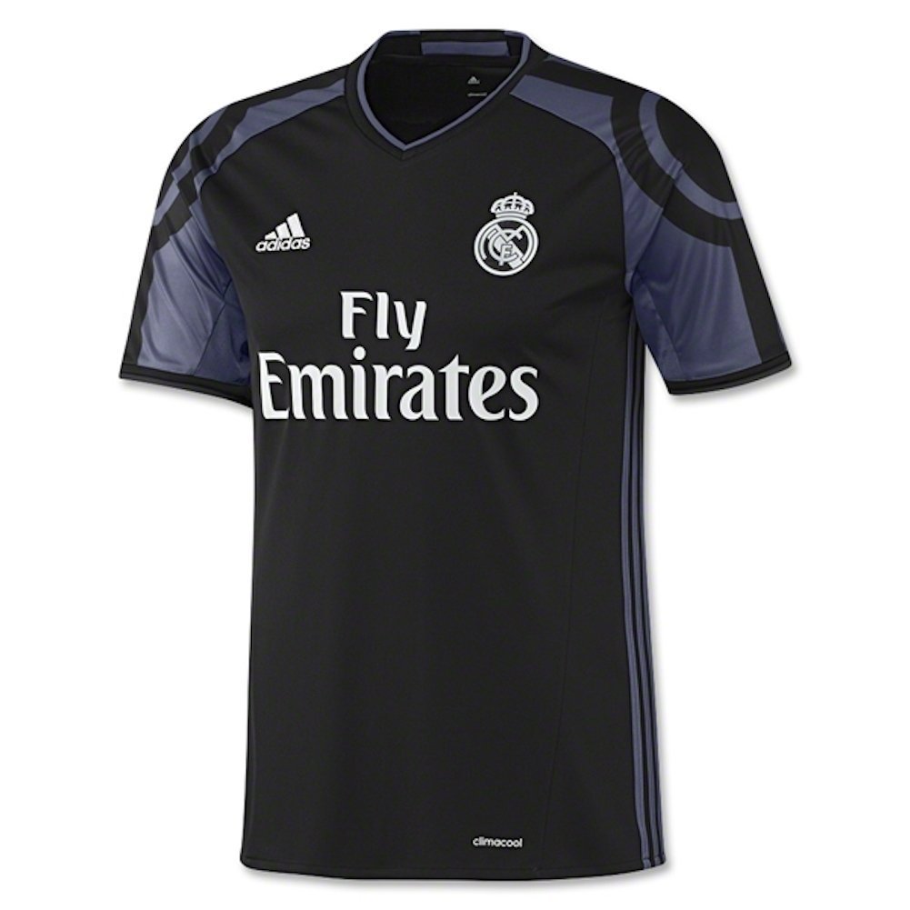 Amazon.com: adidas Men's Real Madrid 16/17 Third Black Jersey