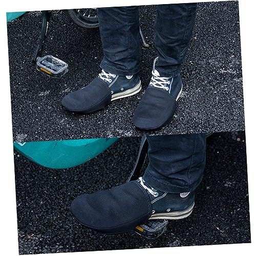 LIOOBO Shoe Protectors 2 Pairs of Windproof Warm Waterproof Cycling Overshoes for Lock Protection