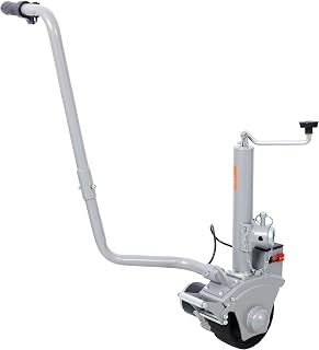 Montary Electric Trailer Dolly: 5000 lbs Capacity, 350W 12V Jockey Wheel, 22 ft/min Speed, 8" Rubber Tire for Trailers, RVs, Boats