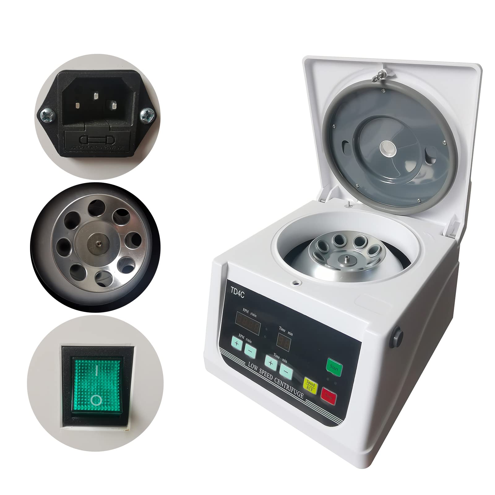 Centrífuga de baja velocidad del escritorio 4000rpm del laboratorio de TD4C 8 máquina centrífuga de 10ml PRP