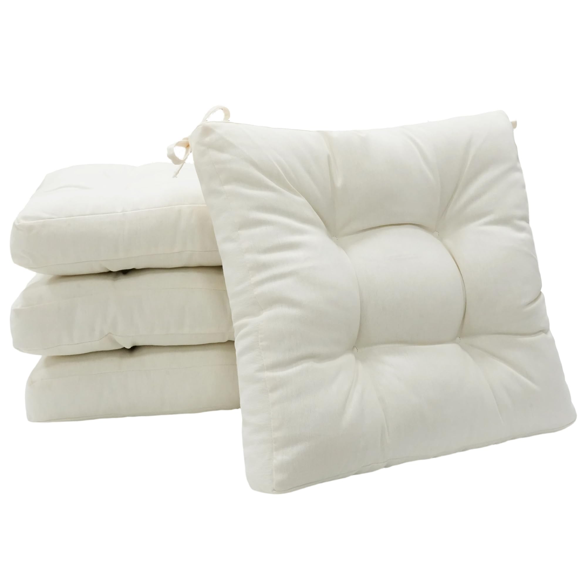 Viste tu hogar Pack 2 Cojines para Silla, 40x40x5 CM, Efecto Tridimensional, Relleno de 100% Poliéster, Ideal para Comedor, Terraza, Salón y Restaurante, Color Raya Beige, Fabricado en España — view 23