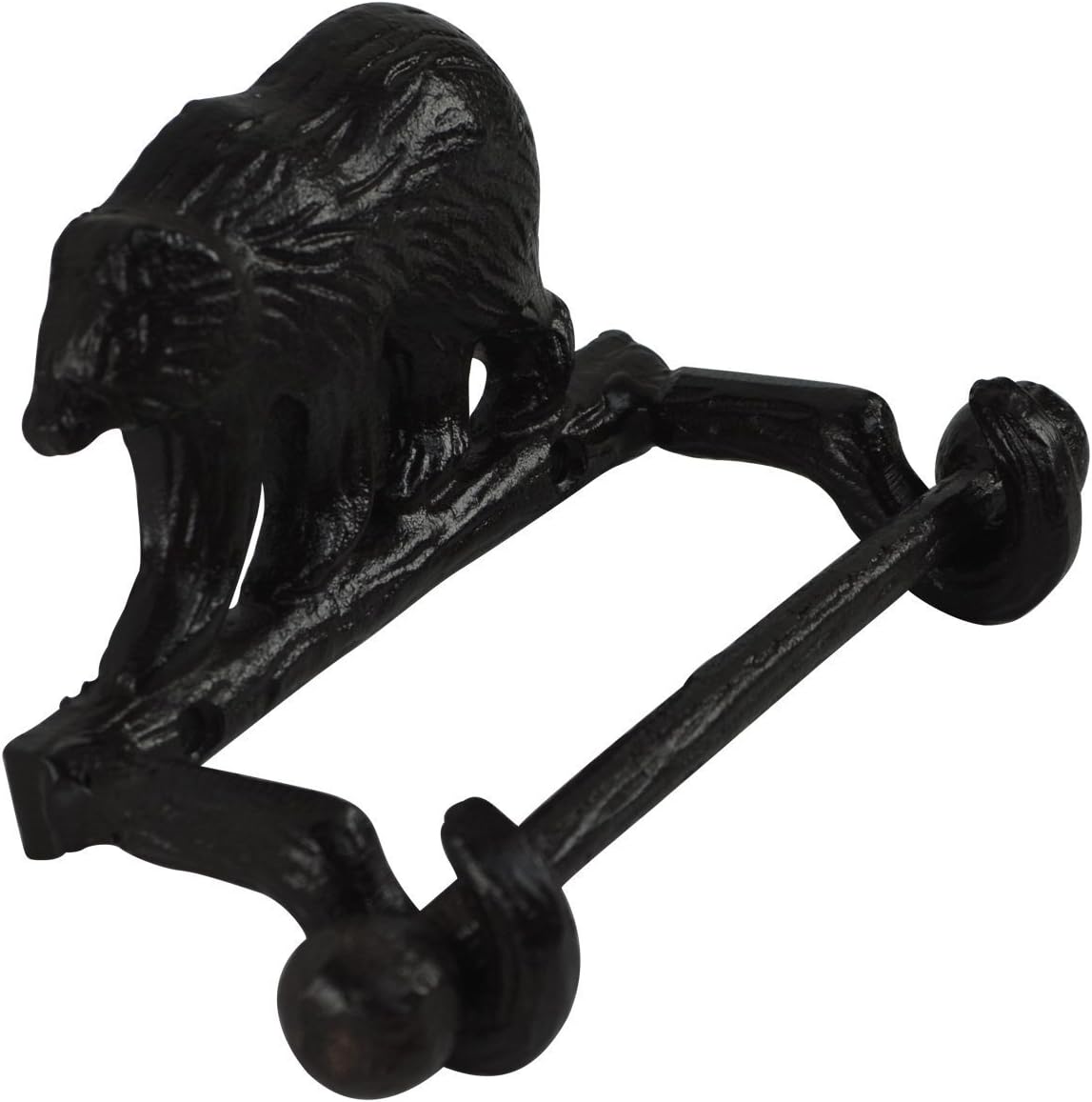 Treasure Gurus Wall Mount Bear Rustic Toilet Paper Holder
