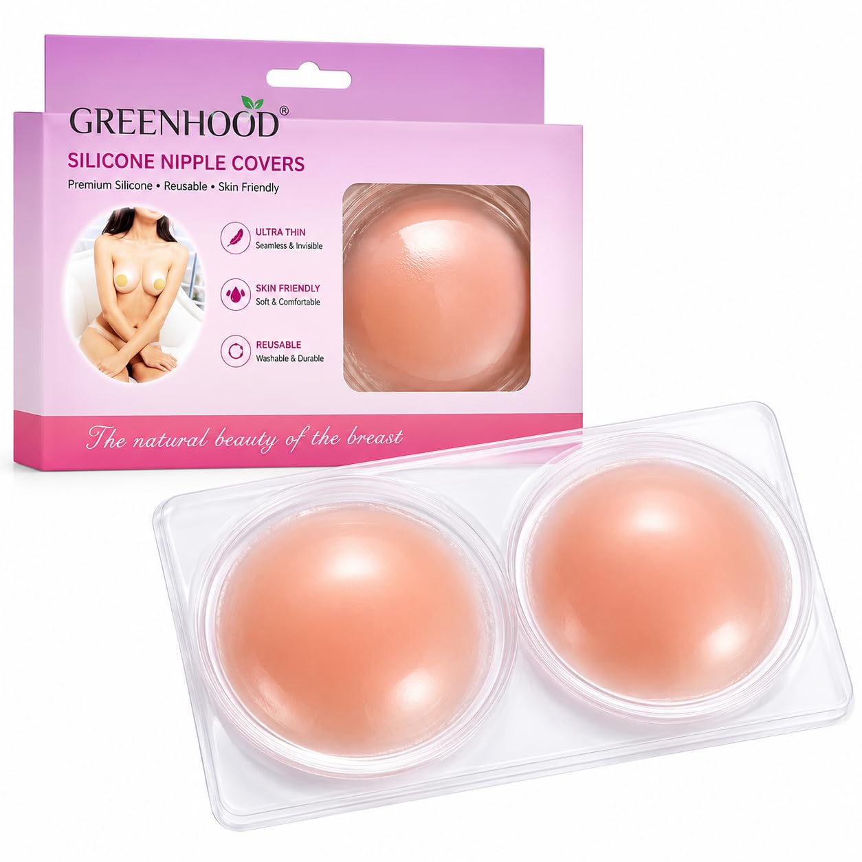 Reusable Silicone Nipple Covers & Push-Up Bra Tapes for Women | Backless, Strapless Coverage Solutions for Women & Girls-image-35