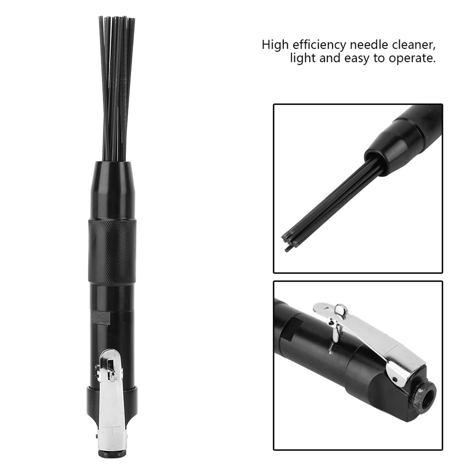 Limpiador de escoria de agujas desincrustador de agujas máquina de eliminación de óxido limpiador de agujas eléctrico removedor de óxido herramientas manuales 4400 rpm 12 agujas herramienta de limpiez