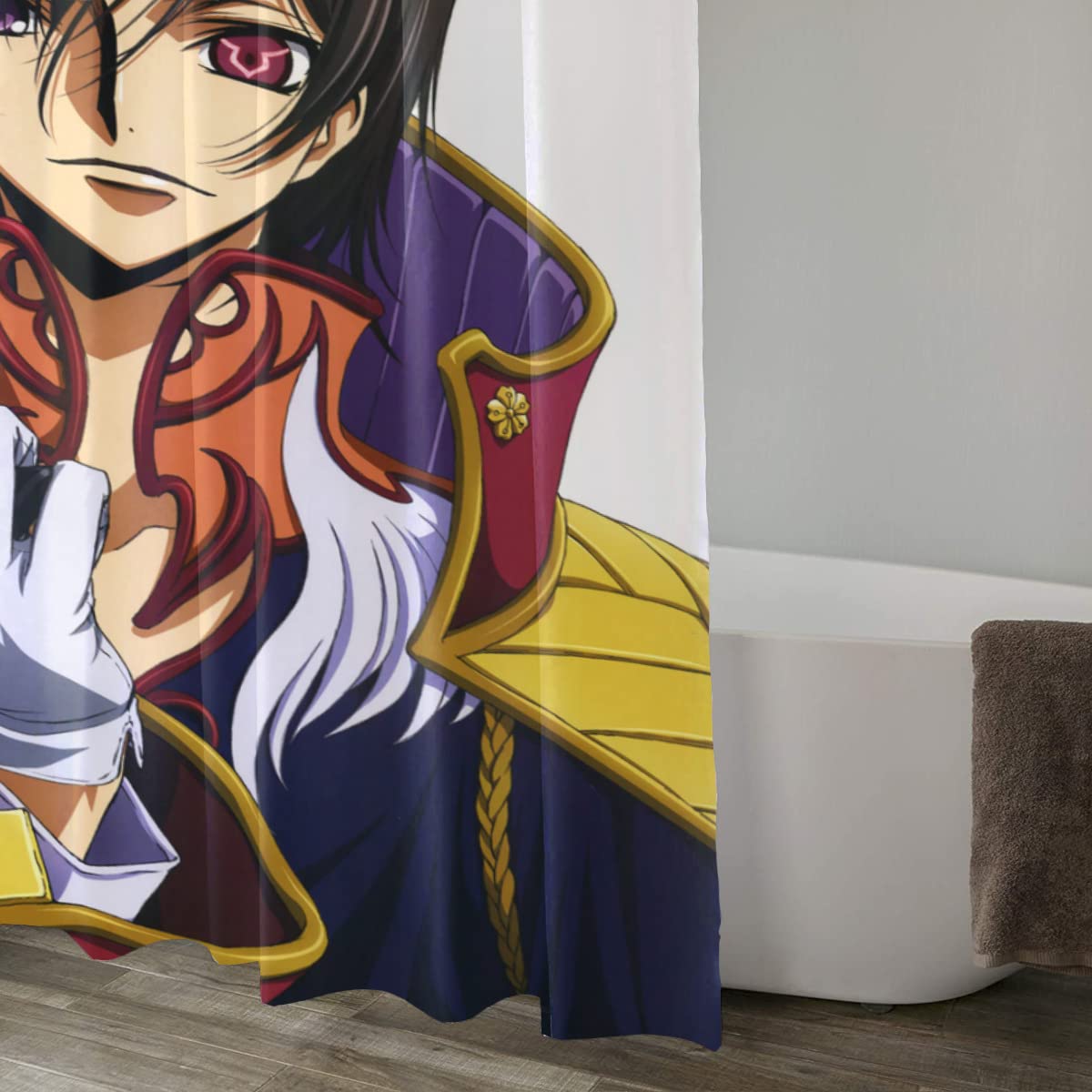 Amazon｜シャワーカーテン 防カビ コードギアス 反逆のルルーシュ お