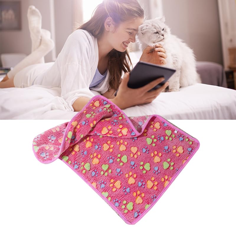 Manta para Cachorros de Fibra Suave, Cómoda y Manta para Gatos con Estampado de Garras para Interiores de Casa, Fibra de Proteína de Leche de Primera Calidad (SG)