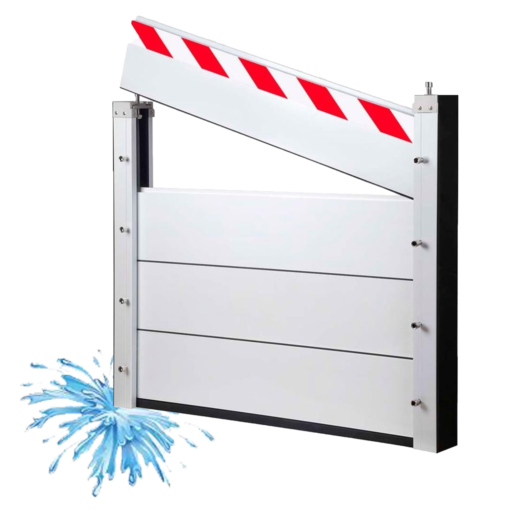 Barrière anti-inondation robuste de 100 cm, système durable de protection contre les crues