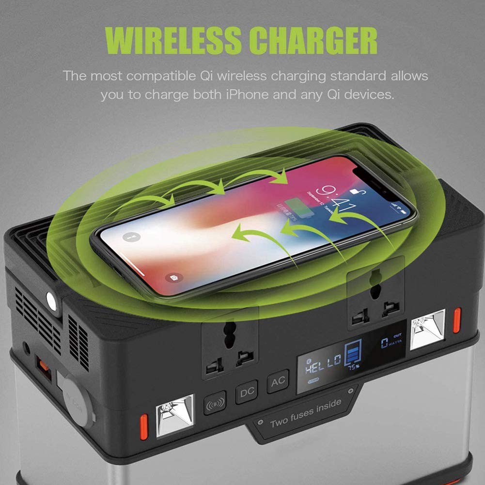 Central eléctrica portátil 110V 220V Banco de energía generador para refrigerador de Coche TV Drone Teléfonos portátiles Proyector de batería de Coche,US