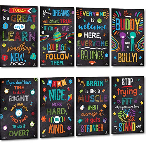 Sproutbrite Classroom Poster Decorations - Motivational Kindness and Inspirational Themes