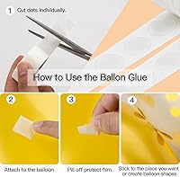 Vista 4 de Kit de Arco 29.99m de Cinta y 600 Puntos de Pegamento para Kit de Tiras de Decoración de Globos - Decoración de Fiesta, Graduación, Boda