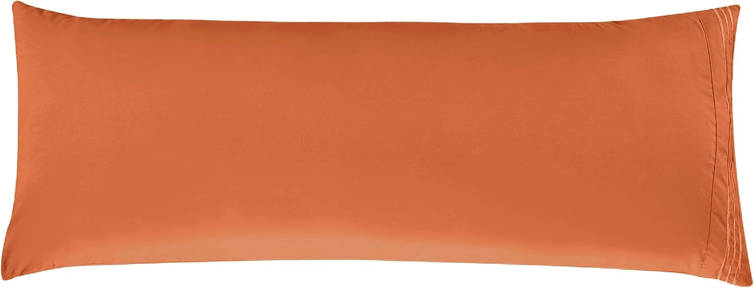 Elegant Comfort Luxury Pillow Shams - King Size Ultra-Soft Microfiber Set Of 2