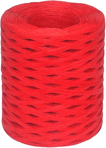 Cinta de papel de rafia de 14 pulgadas por 218 yardas para manualidades, caja de regalo de manualidades, cuerda de papel de embalaje (218 yardas,