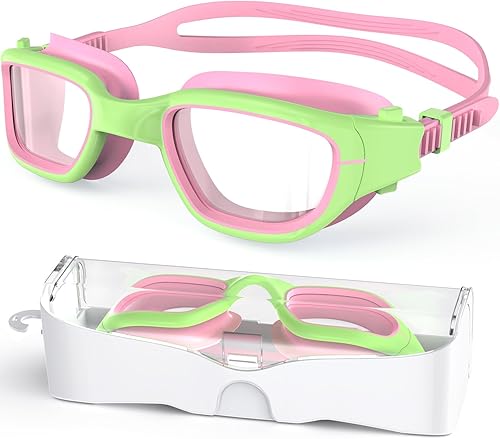 Miniatura 27 de Gafas de natación para niños, gafas de natación para niños de 6 a 14 años, gafas de piscina con protección UV antivaho para niños y niñas